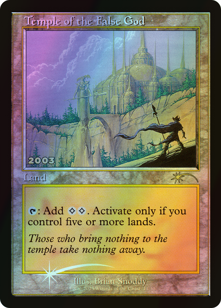 Temple of the False God (P30A) #11 [EN/F] s/o
