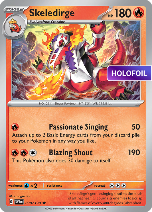 Skeledirge (SVI) #38 [EN/H] s/o