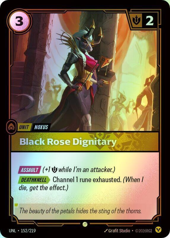 Black Rose Dignitary (UNL) #152 [EN/F] s/o