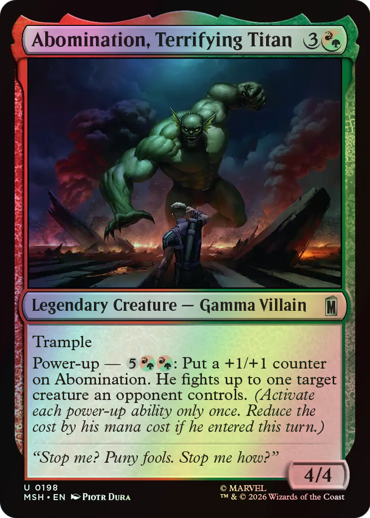 Abomination, Terrifying Titan (MSH) #198 [EN/F]