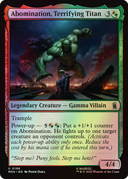 Abomination, Terrifying Titan (MSH) #198 [EN/F]