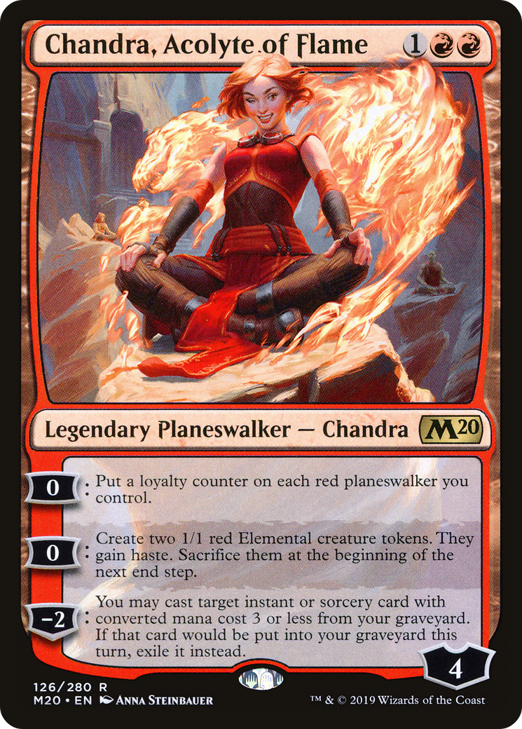 Chandra, Acolyte of Flame (M20) #126 [EN/N] s/o