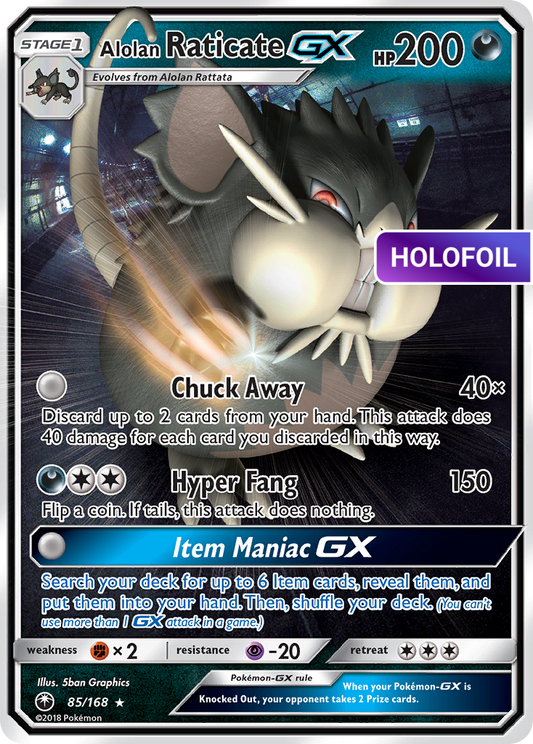 Alolan Raticate GX (CES) #85 [EN/H] s/o