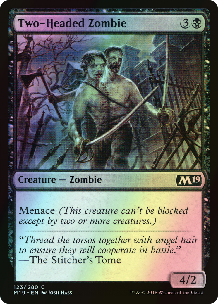 Two-Headed Zombie (M19) #123 [EN/F]