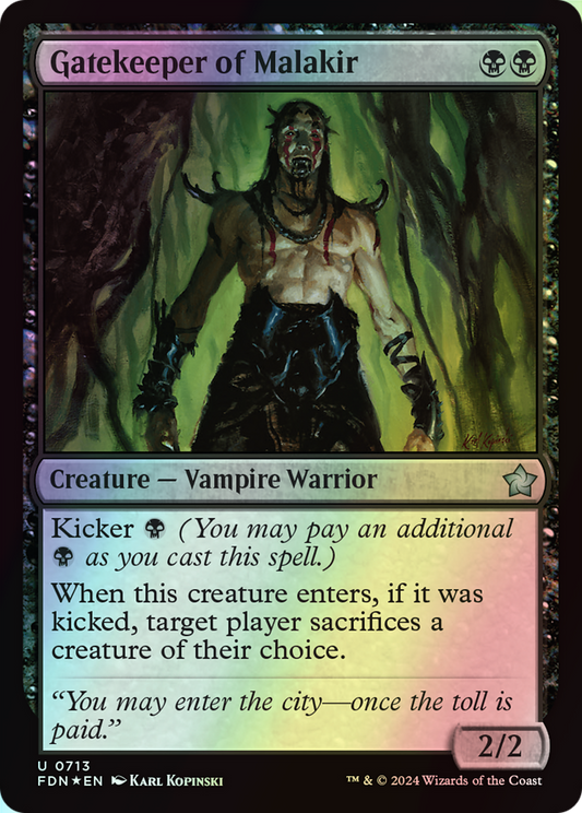 Gatekeeper of Malakir (FDN) #713 [EN/F] s/o