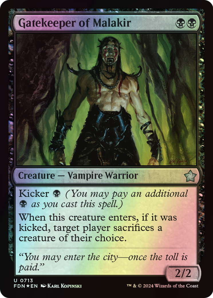 Gatekeeper of Malakir (FDN) #713 [EN/F] s/o