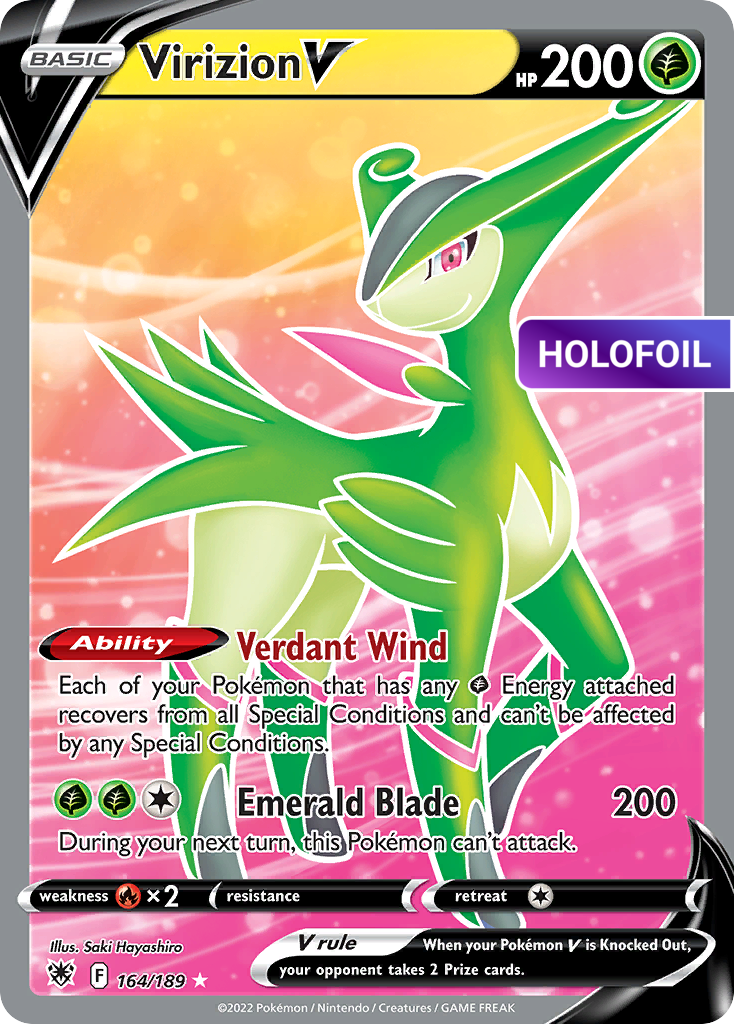Virizion V (Full Art) (ASR) #164 [EN/H] s/o
