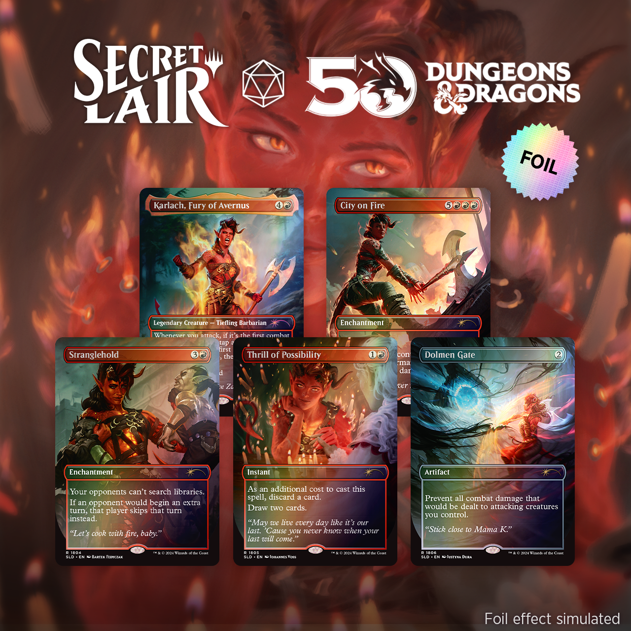 Secret Lair Drop: Dungeons & Dragons: Karlach's Rage