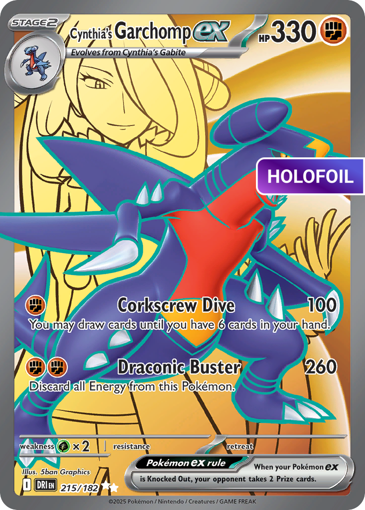 Cynthia's Garchomp ex (DRI) #215 [EN/H]