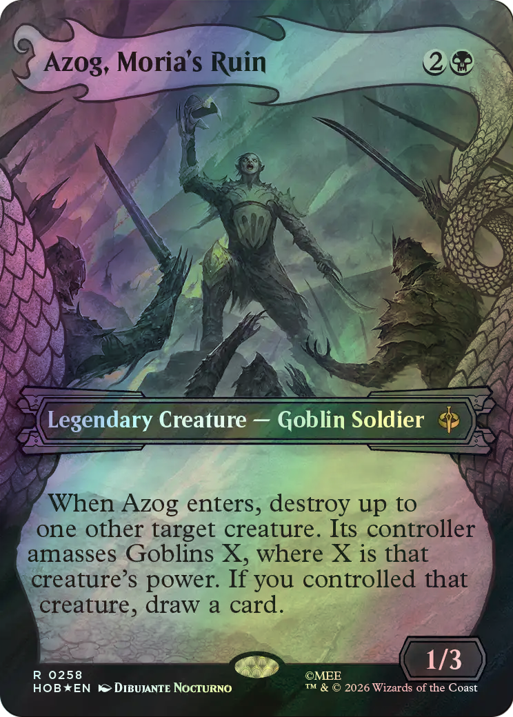 Azog, Moria's Ruin - Surge Foil (HOB) #258 [EN/F]