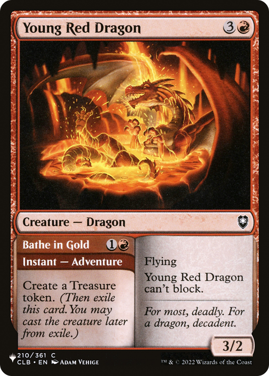 Young Red Dragon // Bathe in Gold (PLST) #CLB-210 [EN/N]