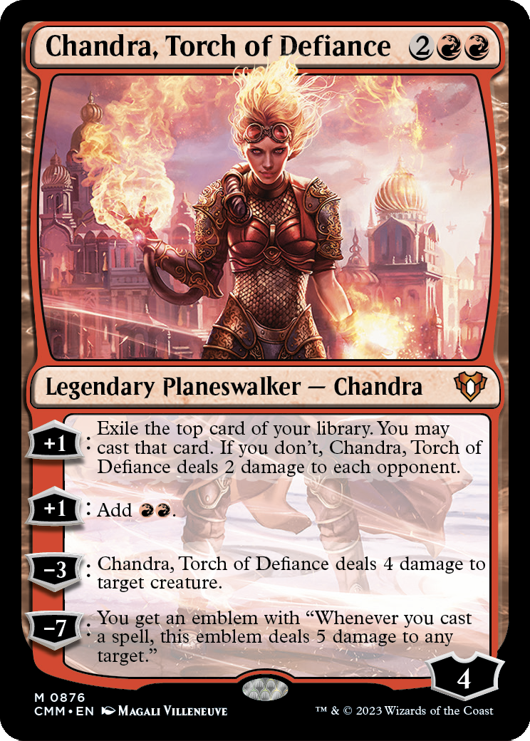 Chandra, Torch of Defiance (CMM) #876 [EN/N]