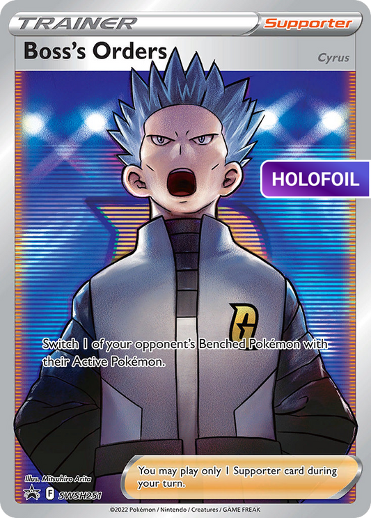 Boss's Orders (Full Art) (PR-SW) #SWSH251 [EN/H] s/o