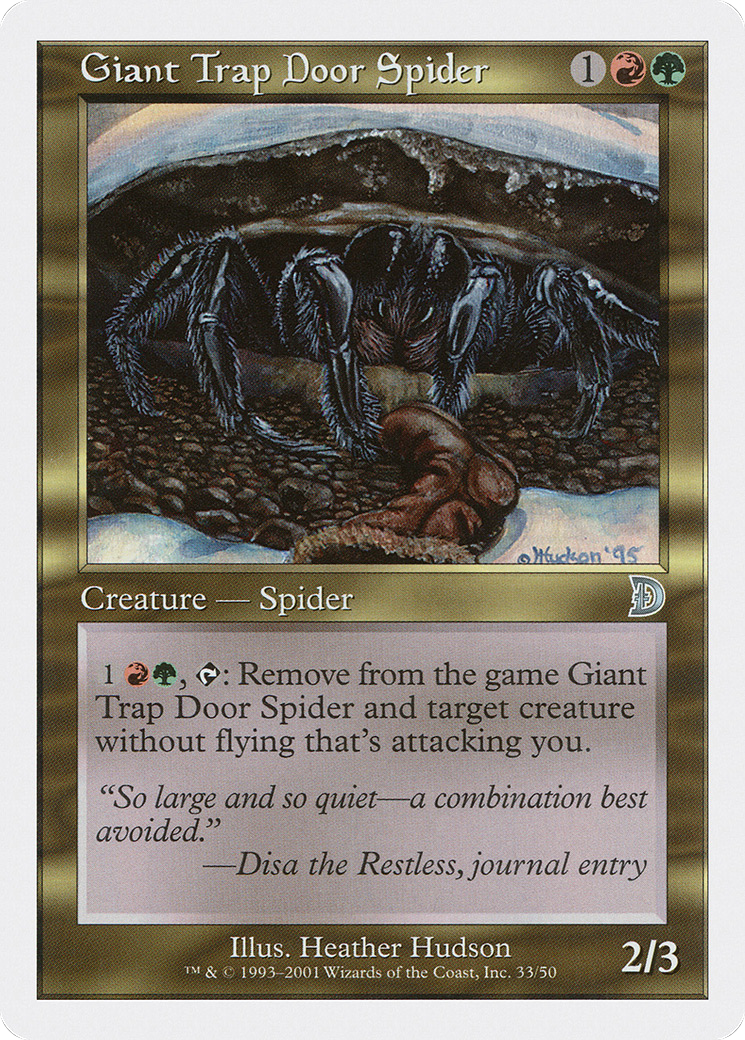Giant Trap Door Spider (DKM) #33 [EN/N]