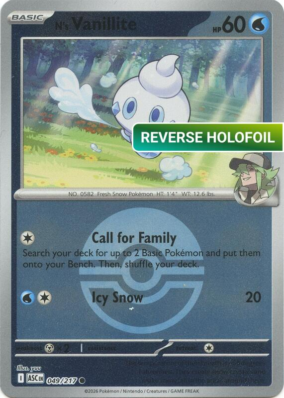 N's Vanillite (Poke Ball) (ASC) #049_V2 [EN/R]
