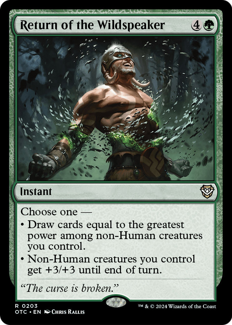 Return of the Wildspeaker (OTC) #203 [EN/N]