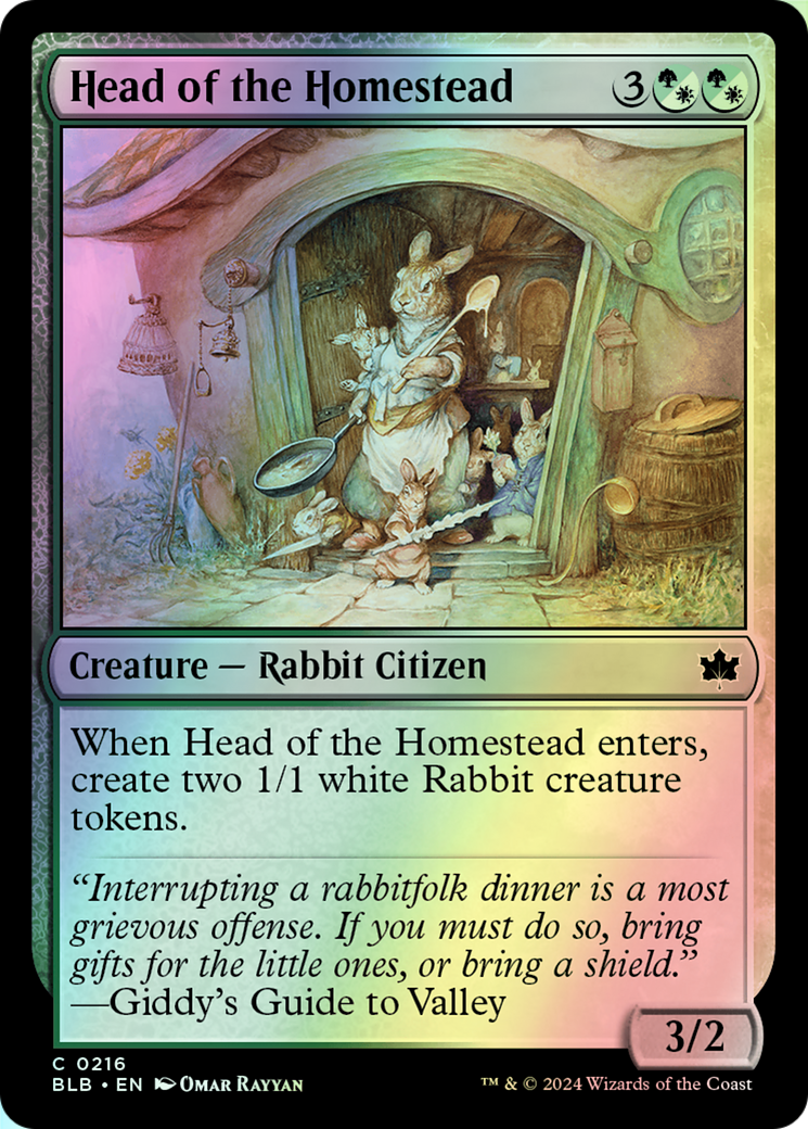 Head of the Homestead (BLB) #216 [EN/F] s/o