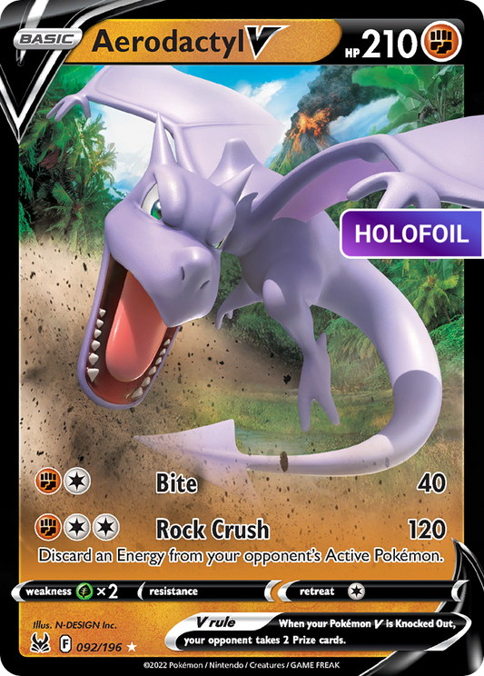 Aerodactyl V (LOR) #092 [EN/H] s/o