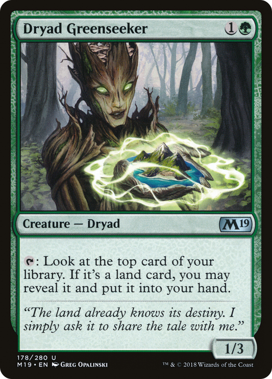 Dryad Greenseeker (M19) #178 [EN/N]