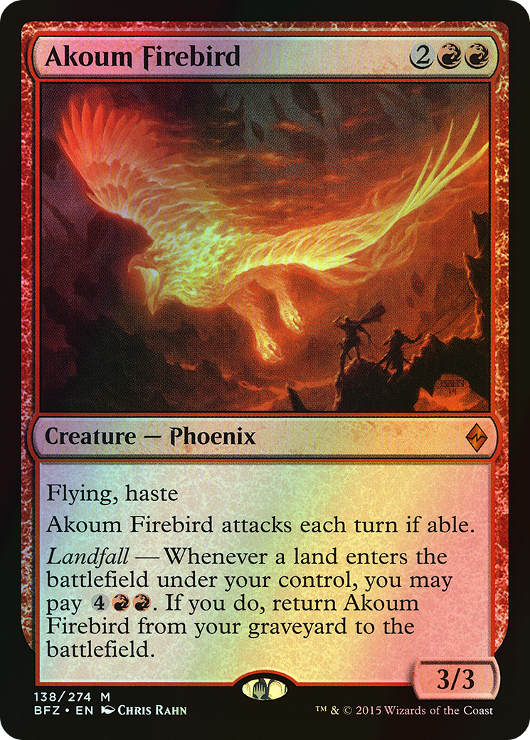 Akoum Firebird (BFZ) #138 [EN/F] s/o