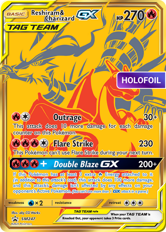 Reshiram & Charizard-GX (PR-SM) #SM247 [EN/H]