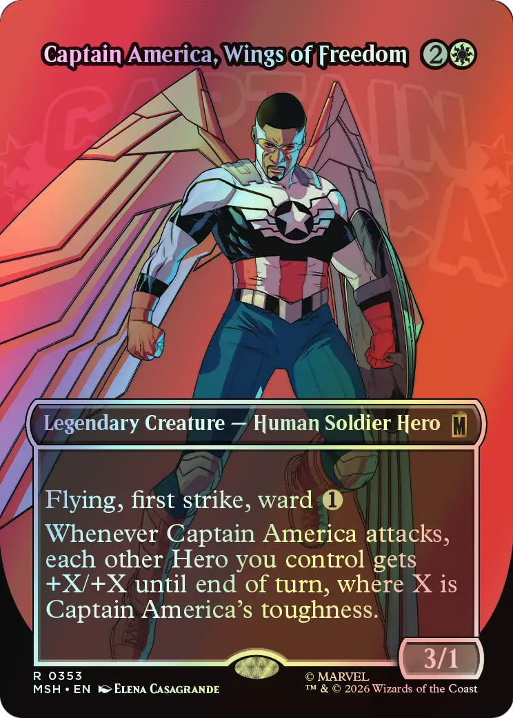 Captain America, Wings of Freedom (MSH) #353 [EN/F]