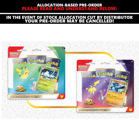 [PRE-ORDER] Pokemon TCG: 30th Celebration - Tech Sticker Collection (Pair) [SUBJECT TO ALLOCATION]