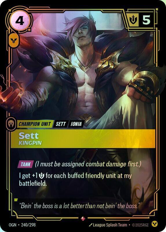 Sett - Kingpin (OGN) #240 [EN/F] s/o