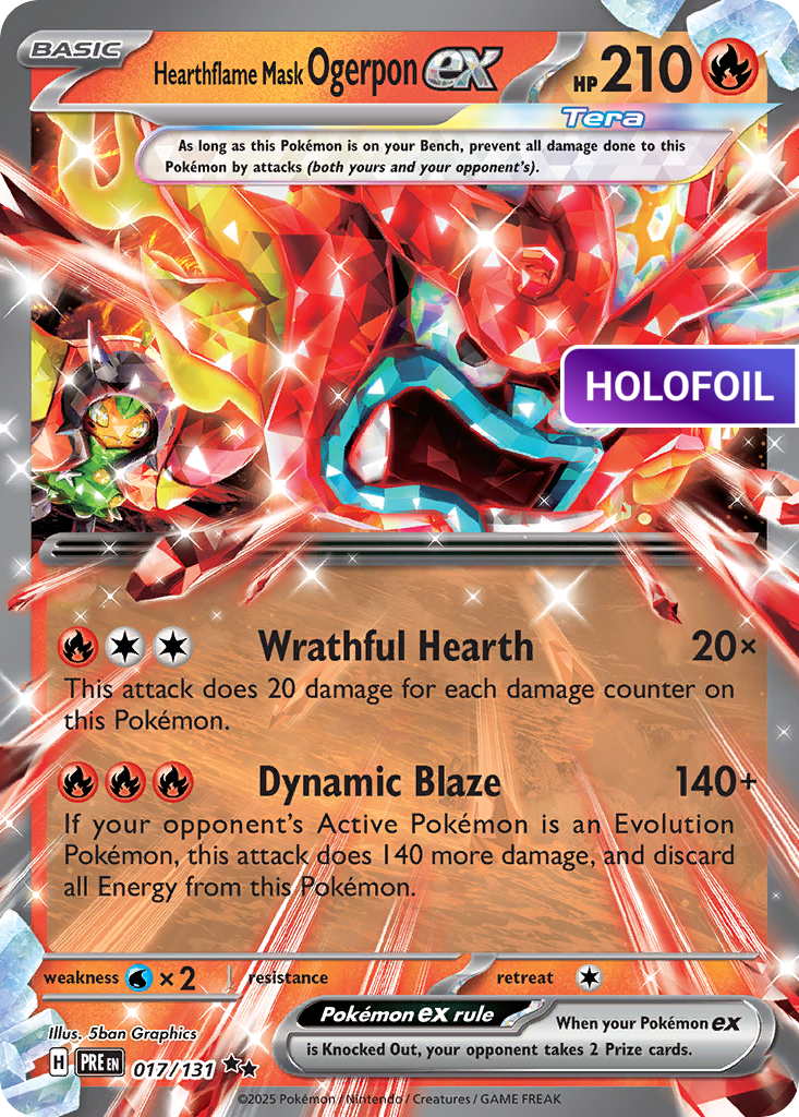 Hearthflame Mask Ogerpon ex (PRE) #17 [EN/H]