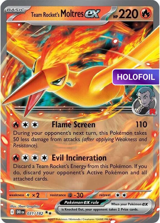 Team Rocket's Moltres ex (DRI) #031 [EN/H]