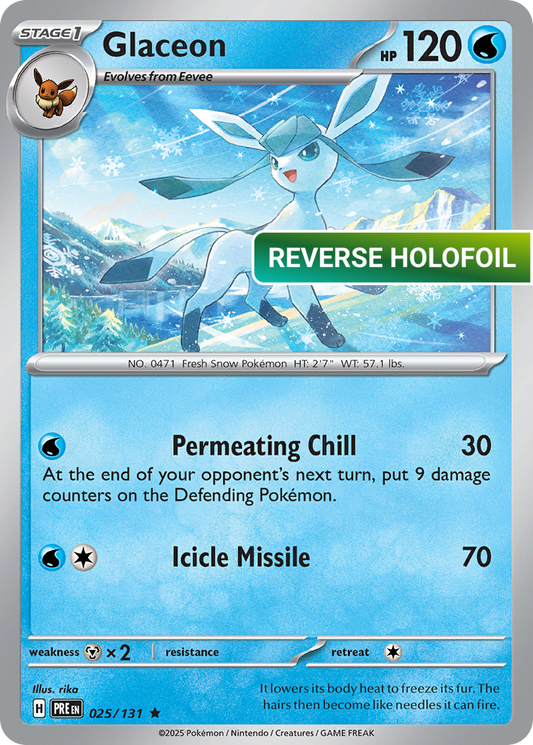 Glaceon (PRE) #025_V1 [EN/R] s/o