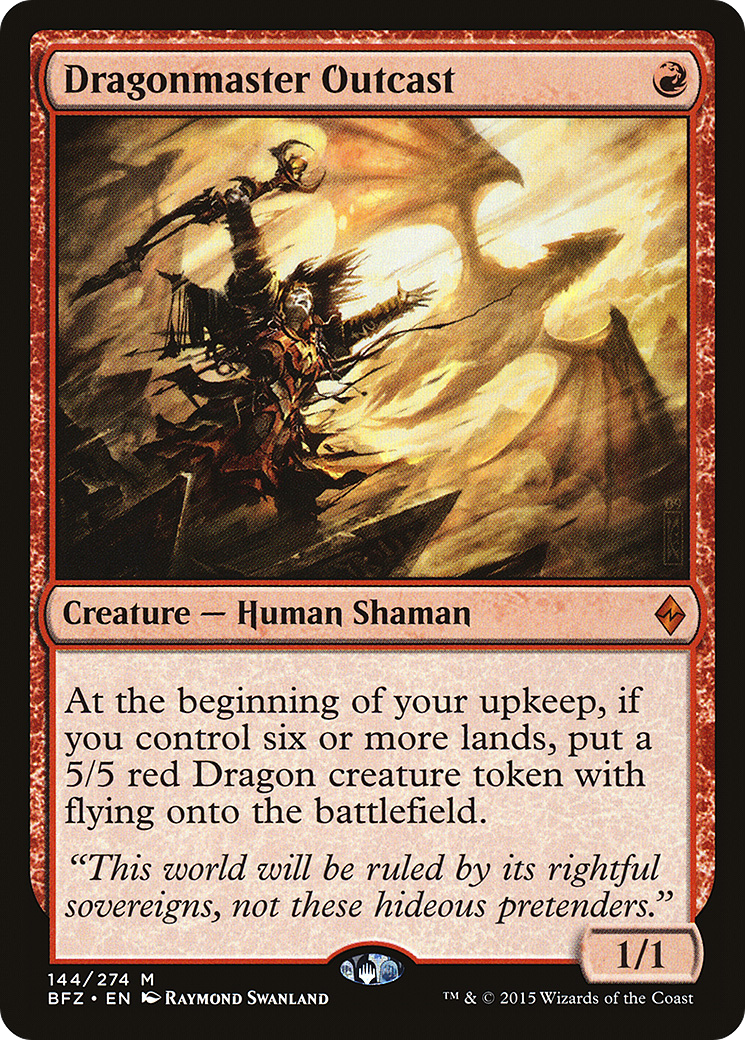 Dragonmaster Outcast (BFZ) #144 [EN/N] s/o