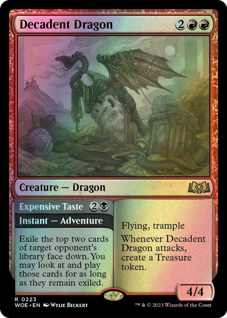 Decadent Dragon // Expensive Taste (WOE) #223 [EN/F]