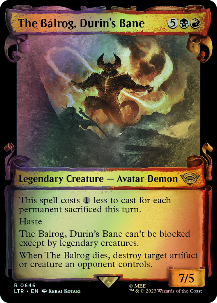 The Balrog, Durin's Bane - Silver Foil (LTR) #646 [EN/F] s/o