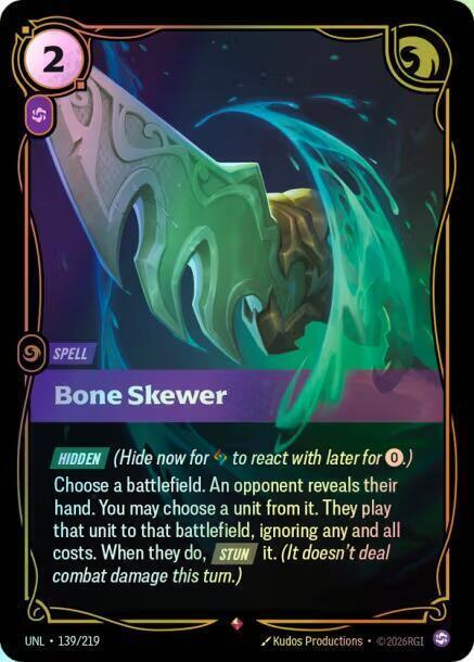 Bone Skewer (UNL) #139 [EN/F] s/o