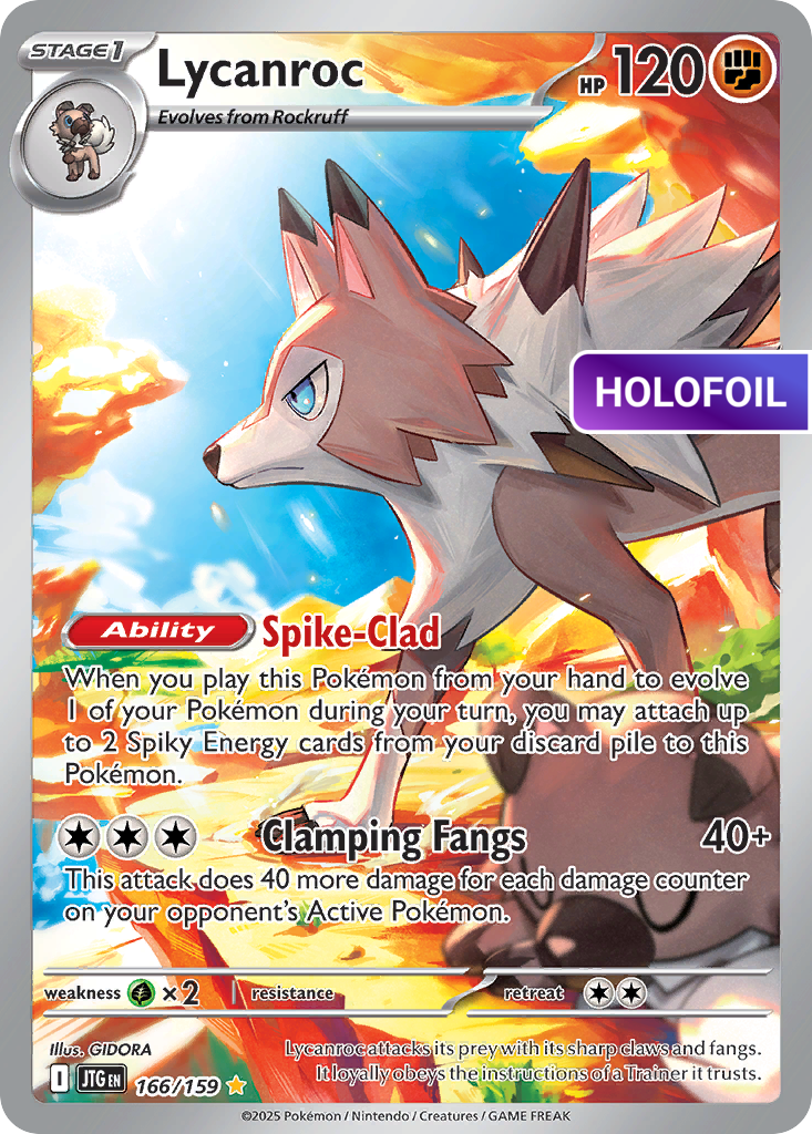 Lycanroc - 166/159 (JTG) #166 [EN/H] s/o