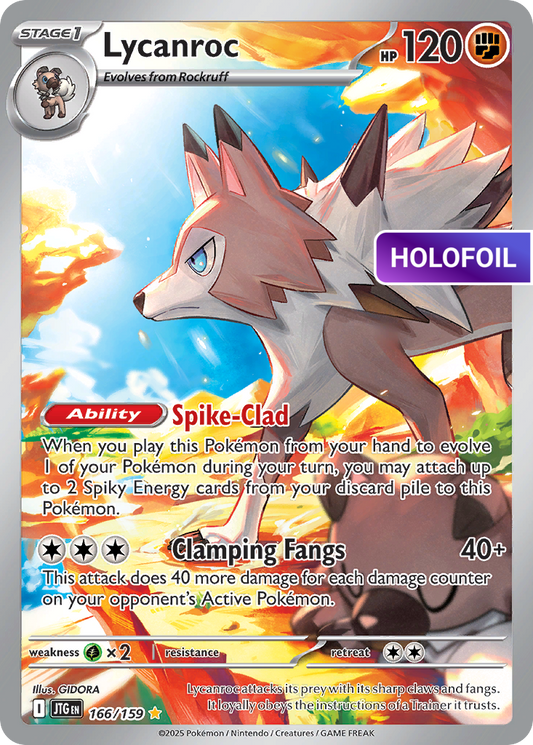 Lycanroc - 166/159 (JTG) #166 [EN/H] s/o