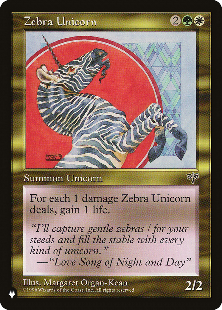Zebra Unicorn (PLST) #MIR-290 [EN/N]
