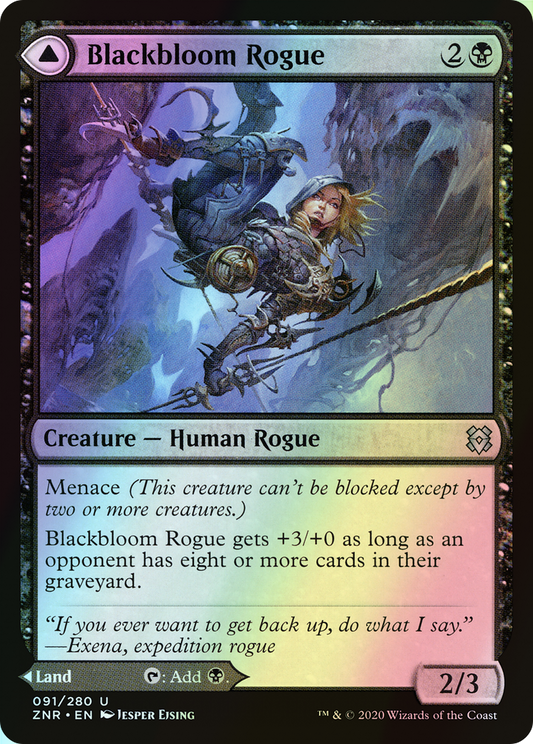 Blackbloom Rogue // Blackbloom Bog (ZNR) #91 [EN/F]