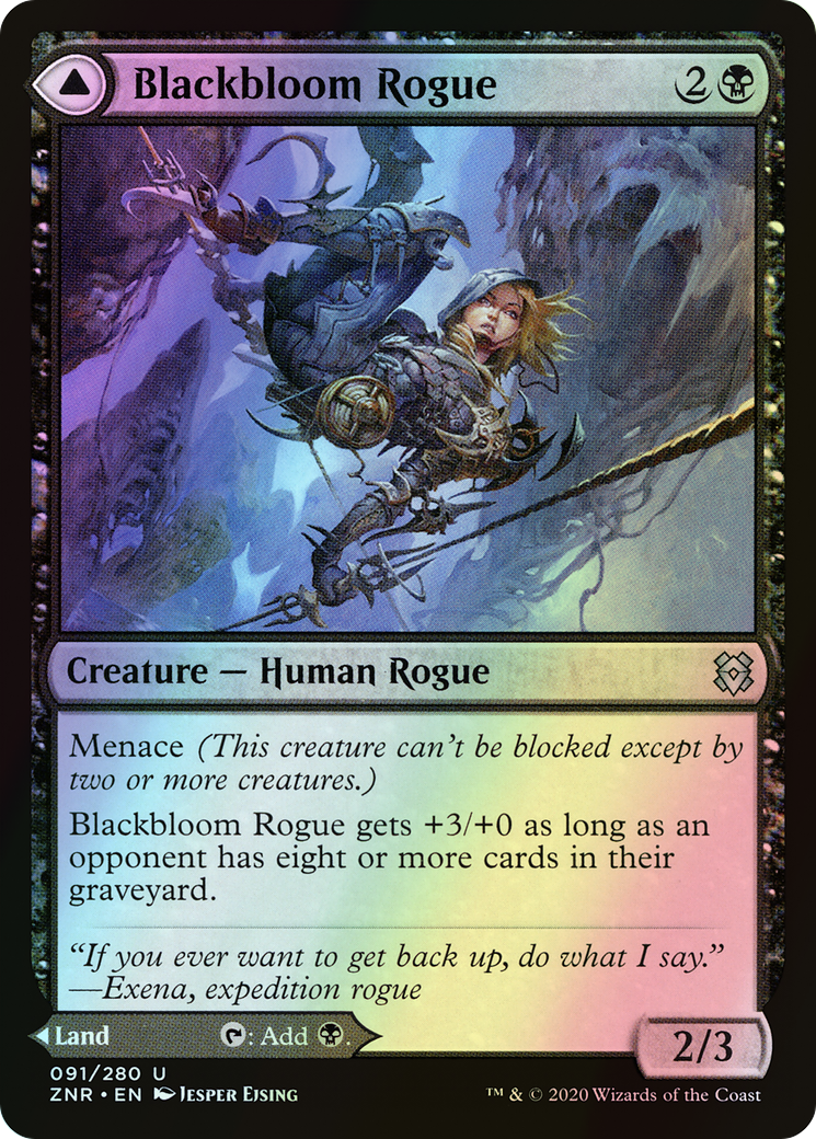 Blackbloom Rogue // Blackbloom Bog (ZNR) #91 [EN/F]