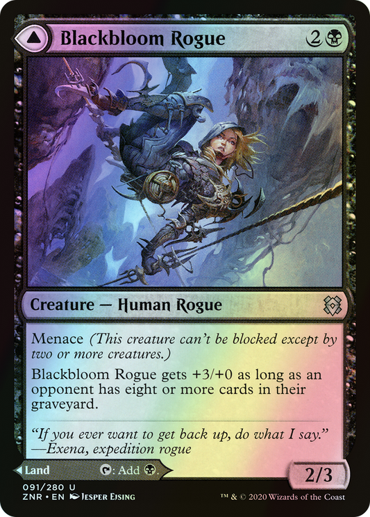 Blackbloom Rogue // Blackbloom Bog (ZNR) #91 [EN/F]