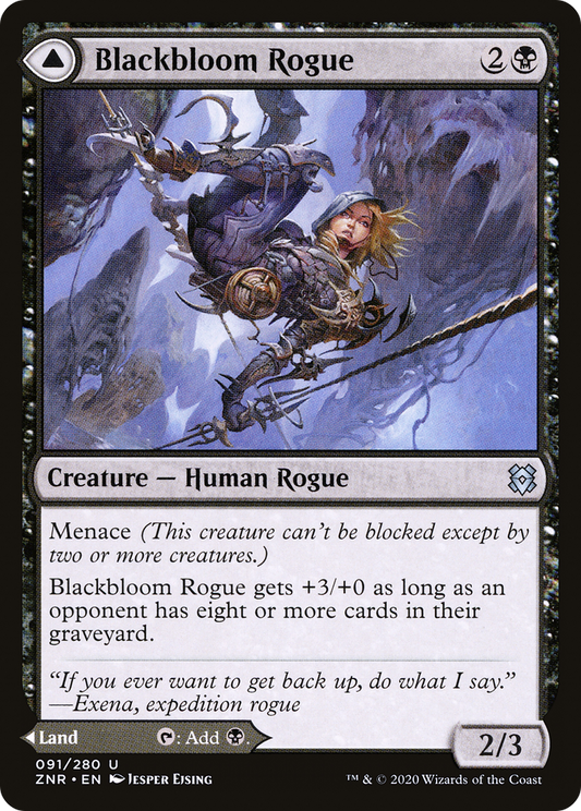 Blackbloom Rogue // Blackbloom Bog (ZNR) #91 [EN/N]