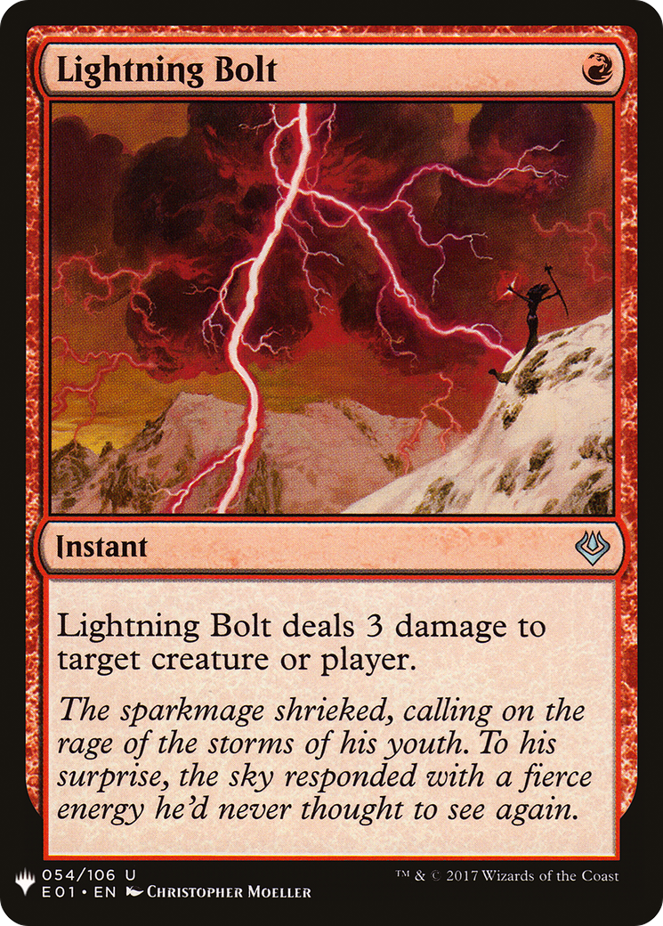 Lightning Bolt (PLST) #E01-54 [EN/N]