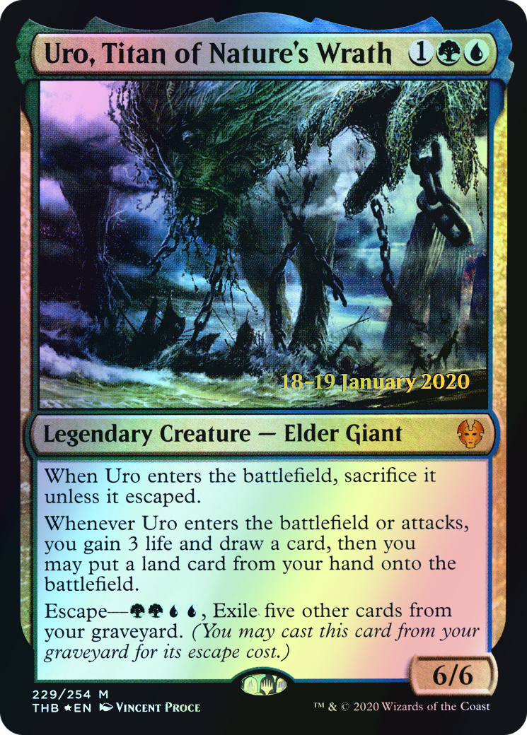 Uro, Titan of Nature's Wrath (PTHB) #229s [EN/F] s/o