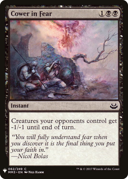 Cower in Fear (PLST) #MM3-62 [EN/N]