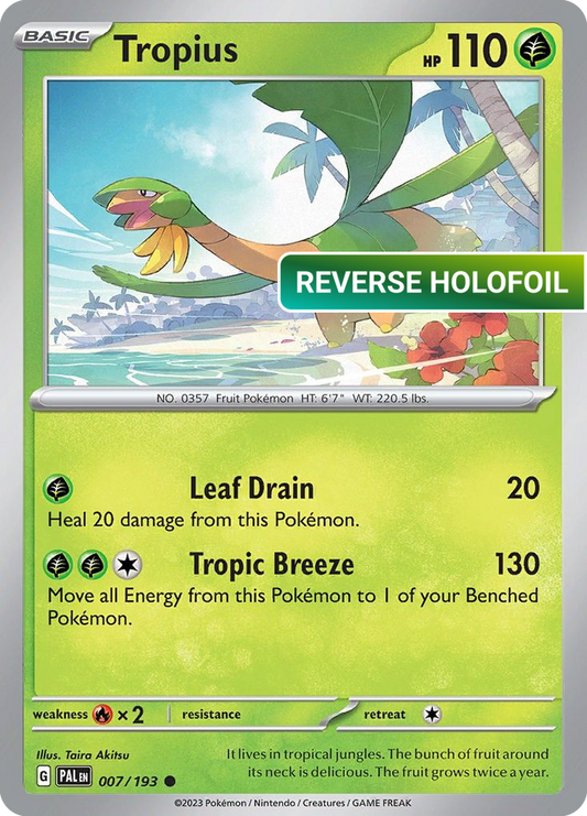 Tropius (PAL) #7 [EN/R] s/o