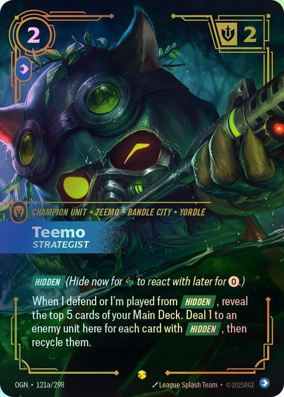 Teemo - Strategist (Alternate Art) (OGN) #121a [EN/F]