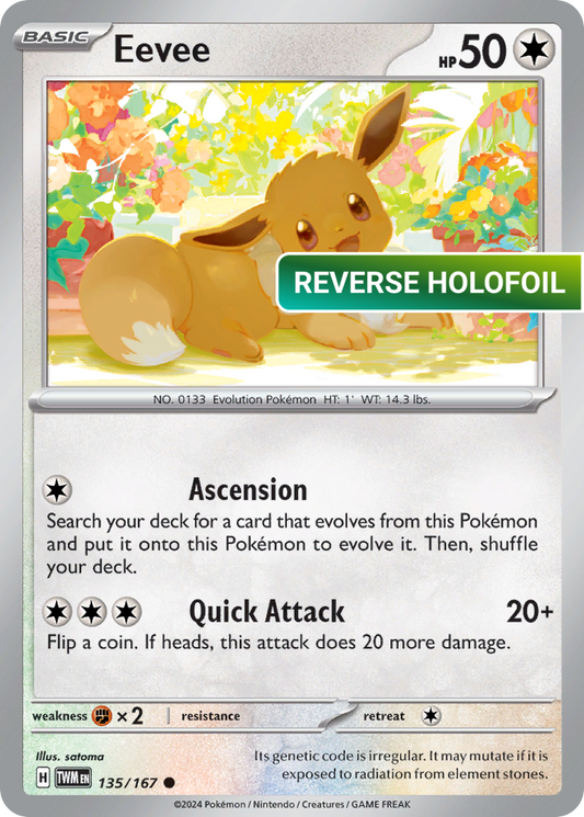 Eevee - 135/167 (TWM) #135 [EN/R] s/o