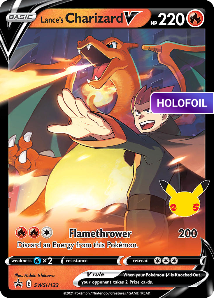 Lance's Charizard V - SWSH133 (PR-SW) #SWSH133 [EN/H] s/o