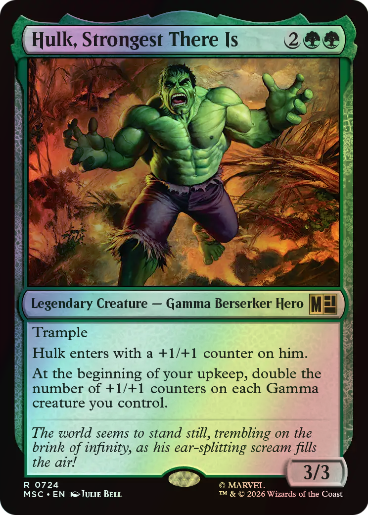 Hulk, Strongest There Is (MSC) #724 [EN/F] s/o